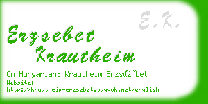 erzsebet krautheim business card